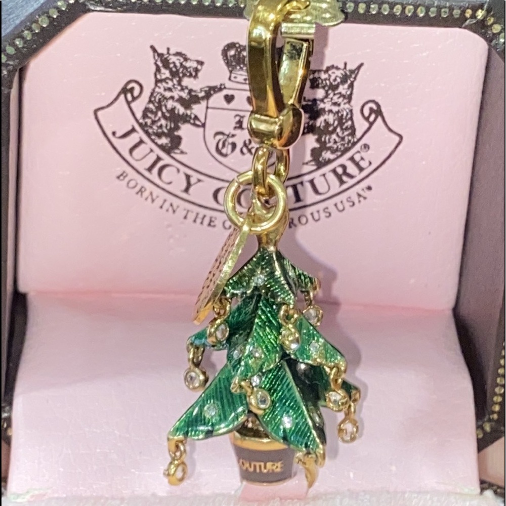 RARE Y2K Juicy Couture Christmas tree Charm🎄2008 LIMITED EDITION XMAS HOLIDAY